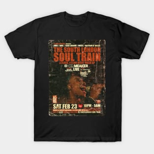 POSTER TOUR - SOUL TRAIN THE SOUTH LONDON 72 T-Shirt